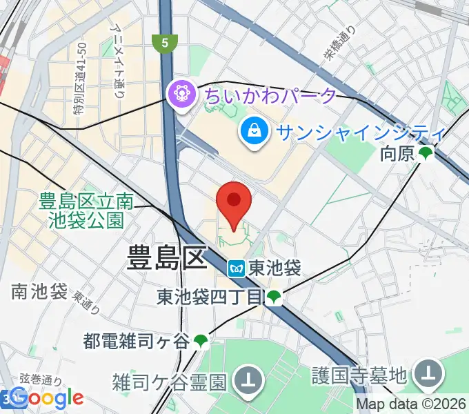 あうるすぽっとの地図