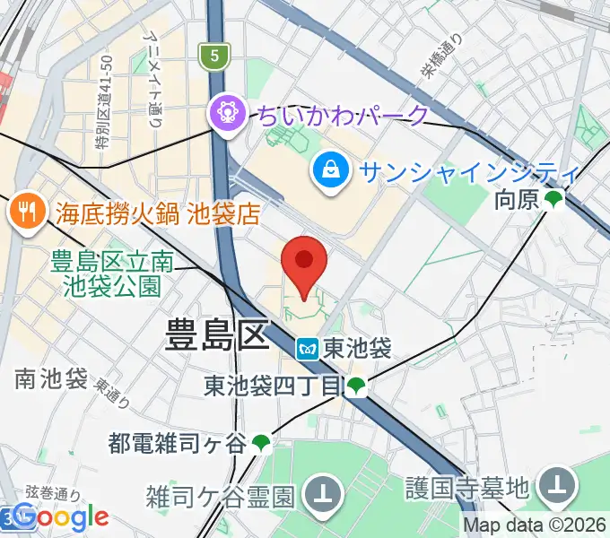 あうるすぽっとの地図