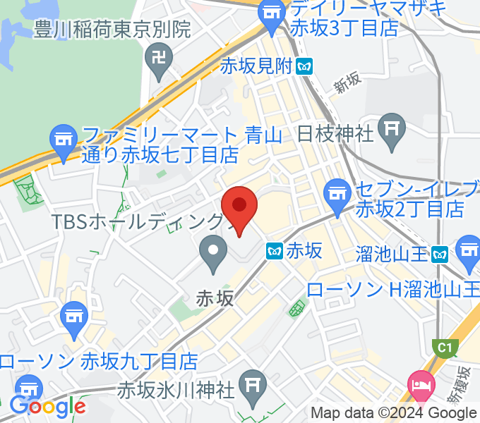 TBS赤坂ACTシアターの場所