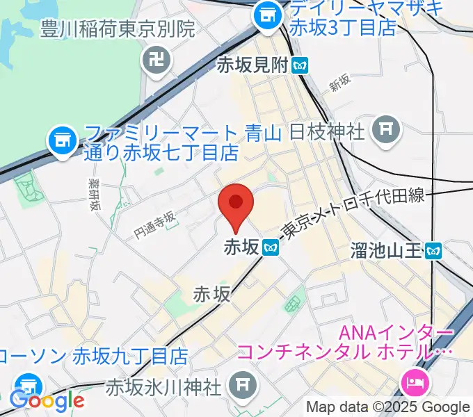 TBS赤坂ACTシアターの地図