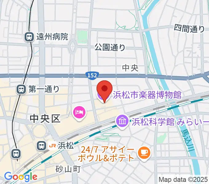 浜松市楽器博物館の地図