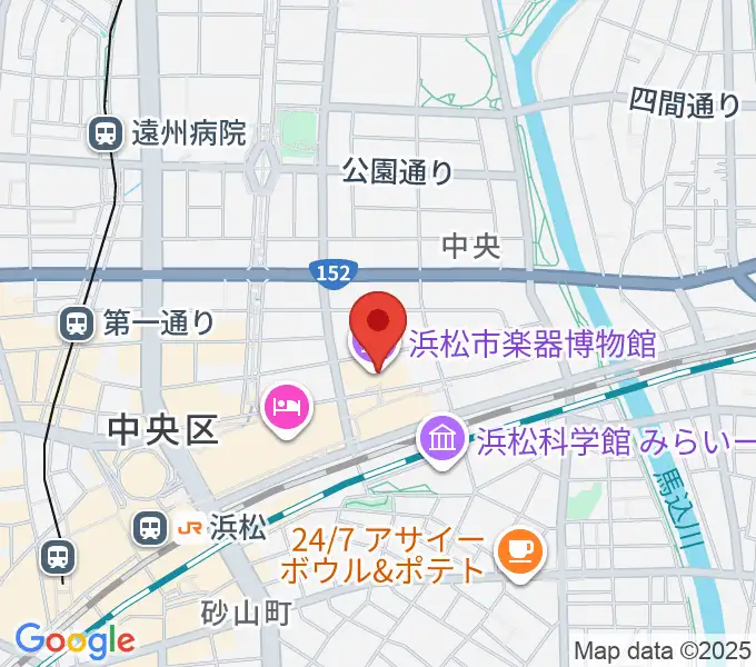 浜松市楽器博物館の地図