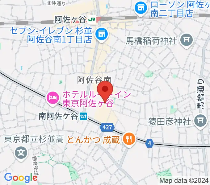 阿佐ヶ谷シアターシャインの地図