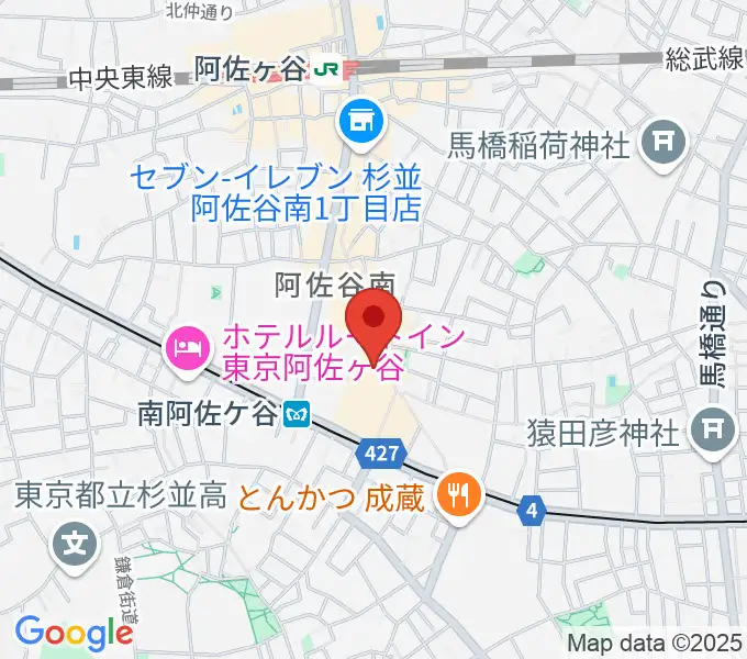 阿佐ヶ谷シアターシャインの地図