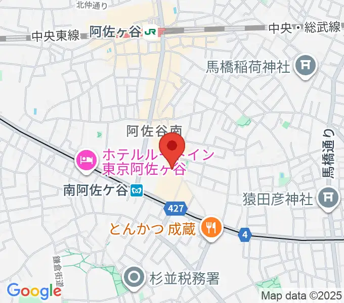 阿佐ヶ谷シアターシャインの地図