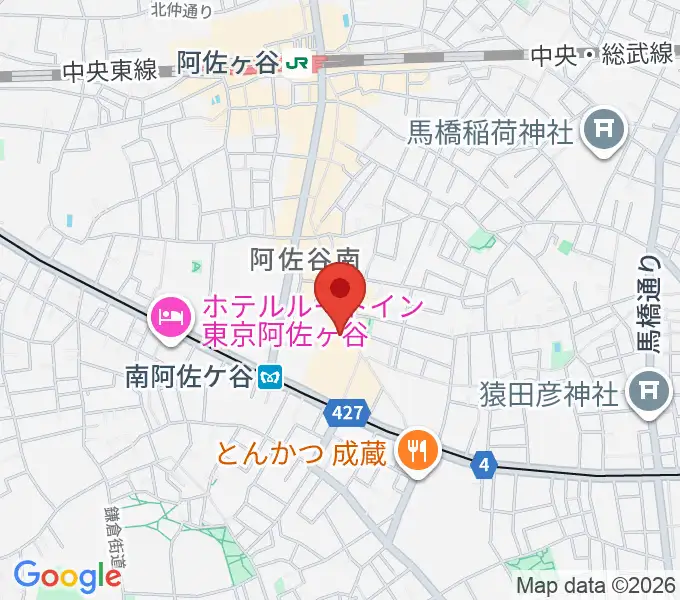 阿佐ヶ谷シアターシャインの地図