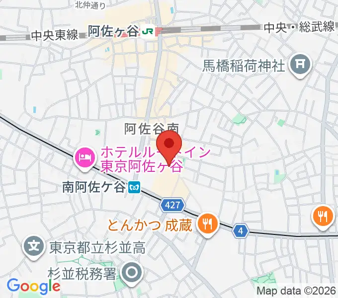 阿佐ヶ谷シアターシャインの地図