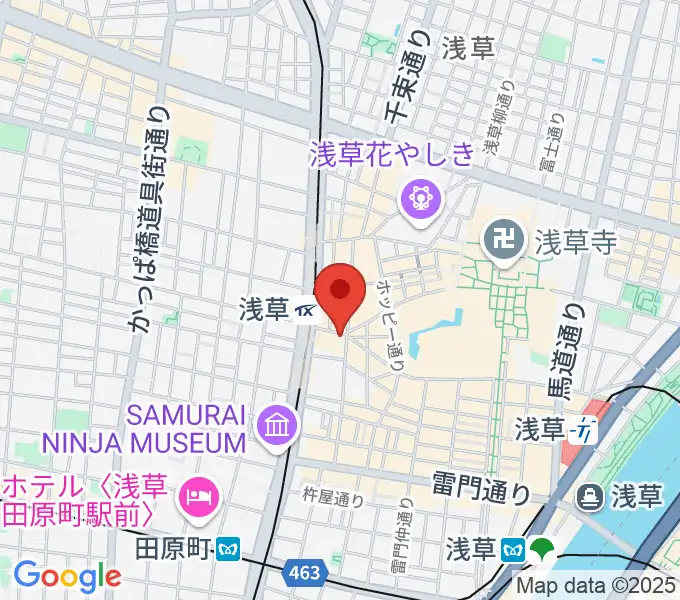 浅草東洋館の地図
