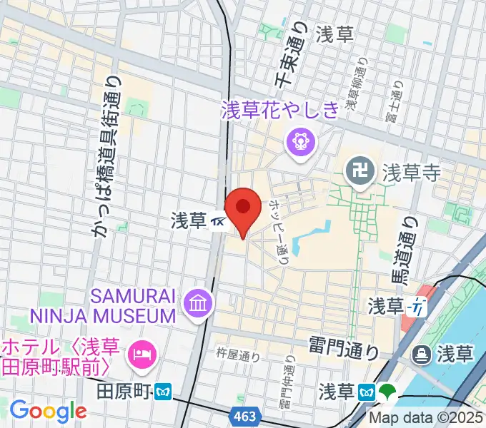 浅草東洋館の地図