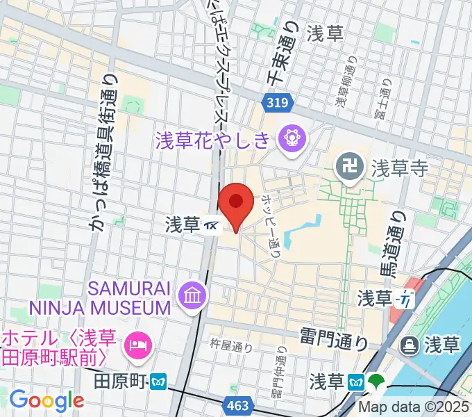 浅草東洋館の地図