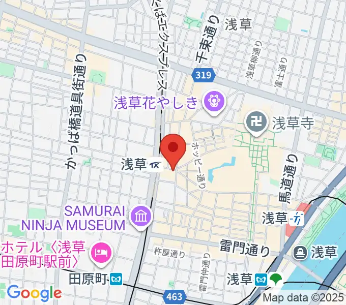浅草東洋館の地図