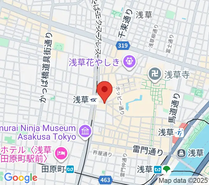 浅草東洋館の地図