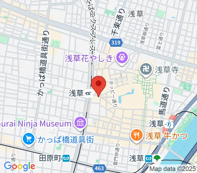 浅草東洋館の地図