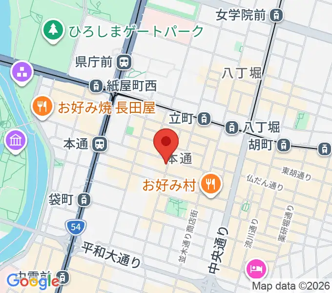 BIGBOSS広島の地図