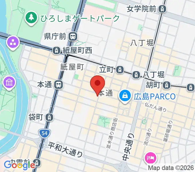 BIGBOSS広島の地図