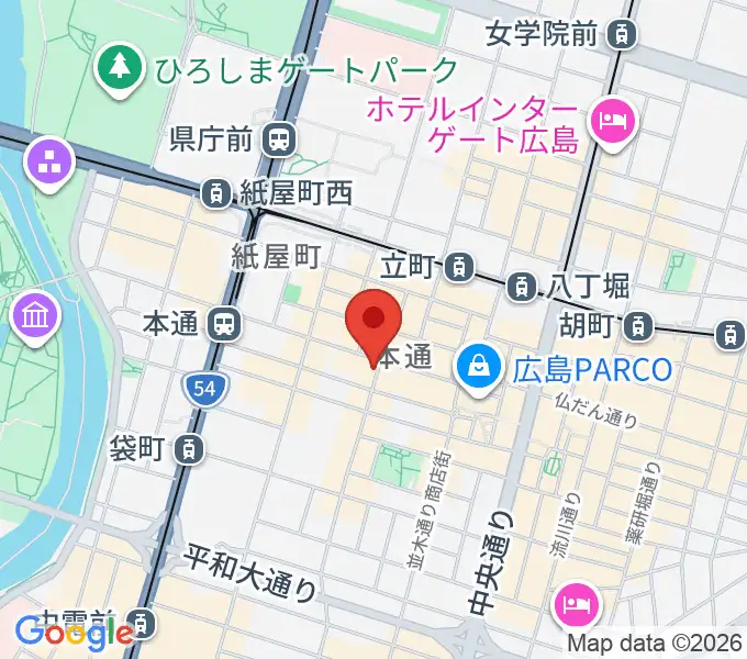 BIGBOSS広島の地図