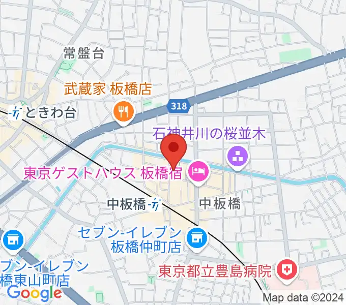 新生館スタジオの地図