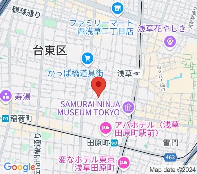 あさくさ劇亭の地図