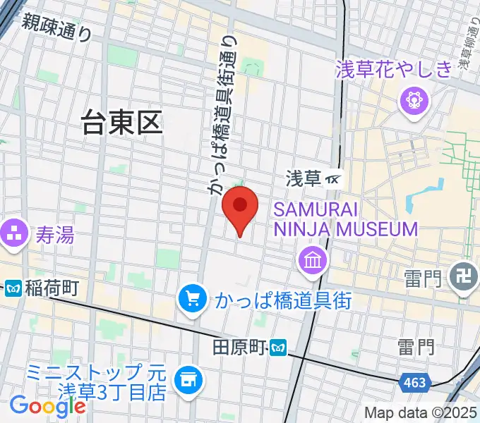 あさくさ劇亭の地図