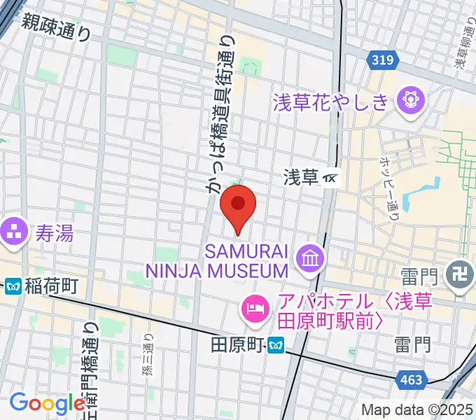 あさくさ劇亭の地図