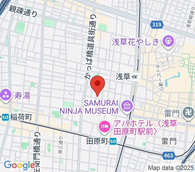あさくさ劇亭の地図