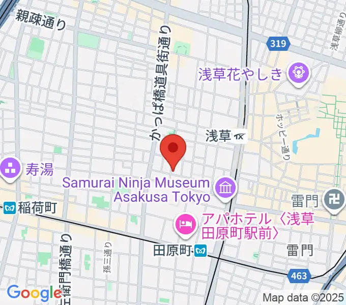 あさくさ劇亭の地図