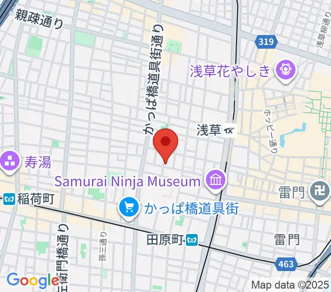 あさくさ劇亭の地図