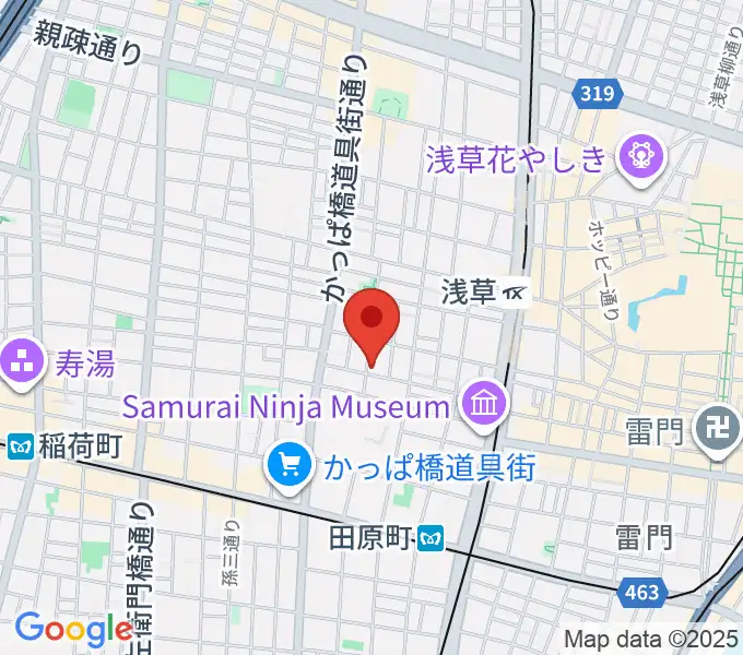 あさくさ劇亭の地図