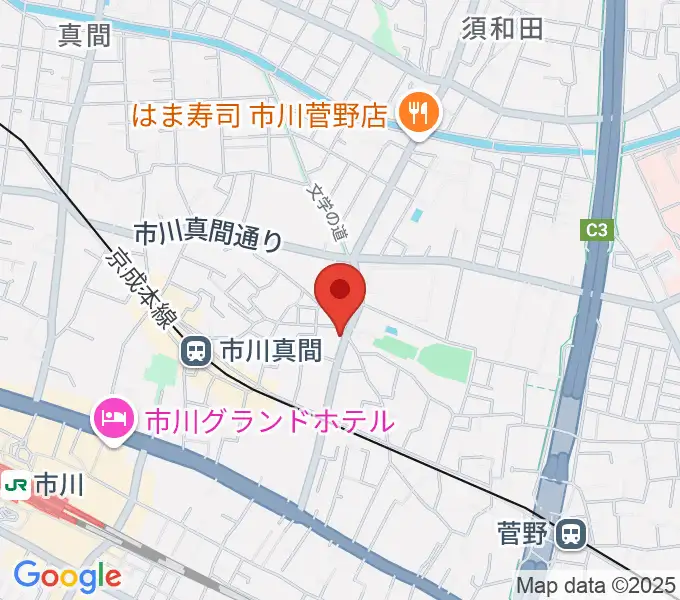 三陽楽器店の地図