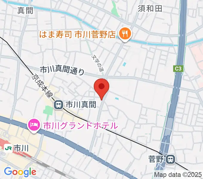 三陽楽器店の地図