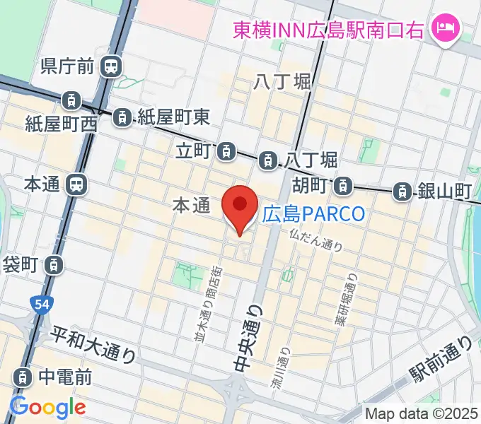 島村楽器 広島パルコ店  の地図