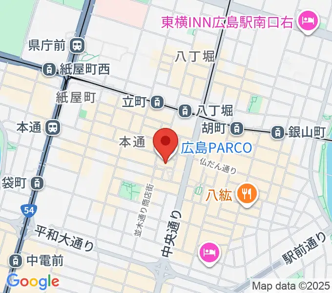 島村楽器 広島パルコ店  の地図