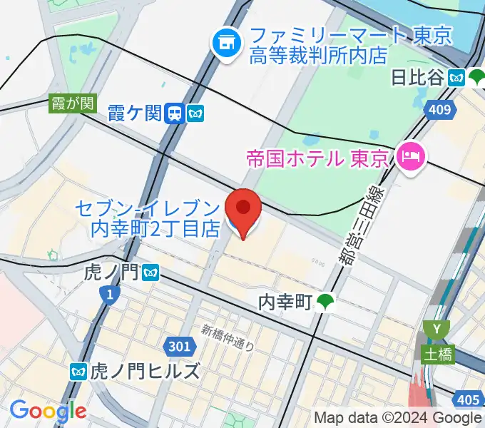 イイノホールの地図