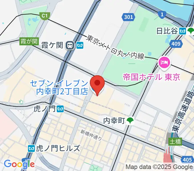 イイノホールの地図