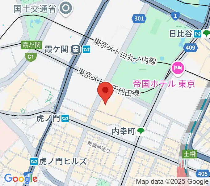 イイノホールの地図
