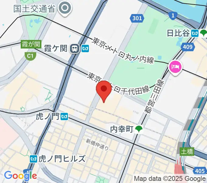 イイノホールの地図
