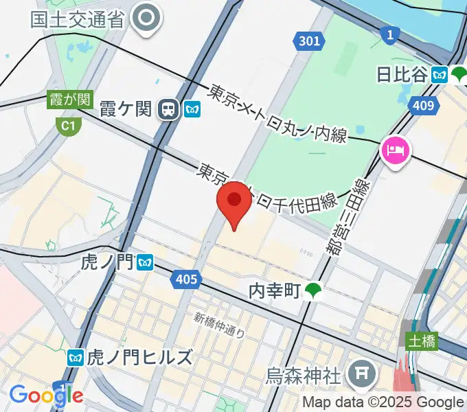 イイノホールの地図