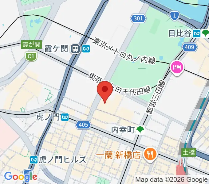 イイノホールの地図