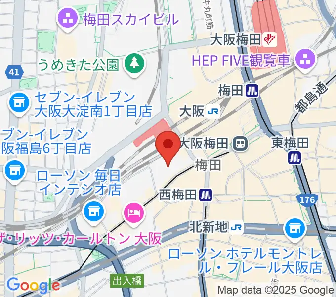 SkyシアターMBSの地図