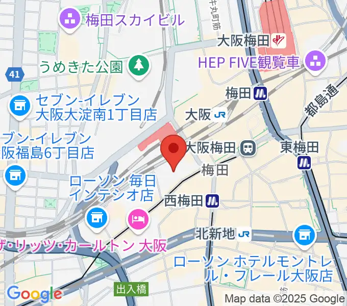 SkyシアターMBSの地図