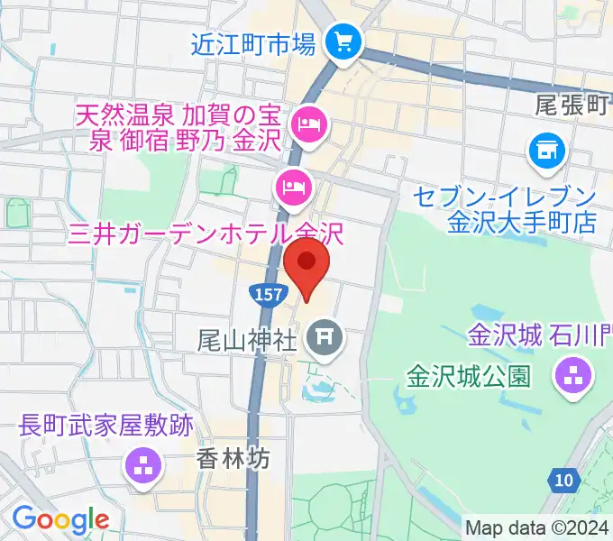 石川県文教会館の地図