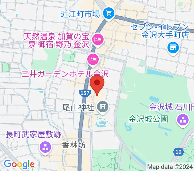 石川県文教会館の地図