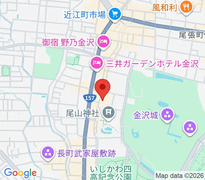 石川県文教会館の地図