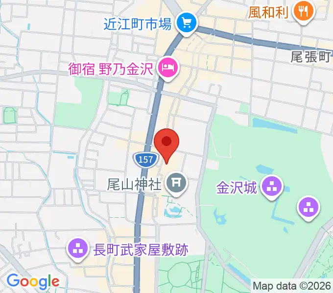 石川県文教会館の地図