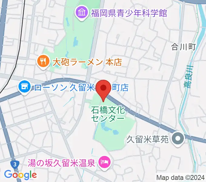 石橋文化ホールの地図