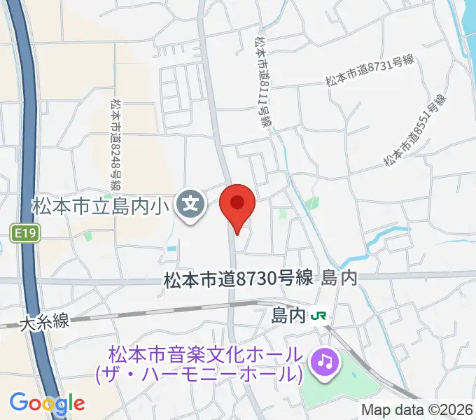 ミュージックプラザオグチ島内店の地図