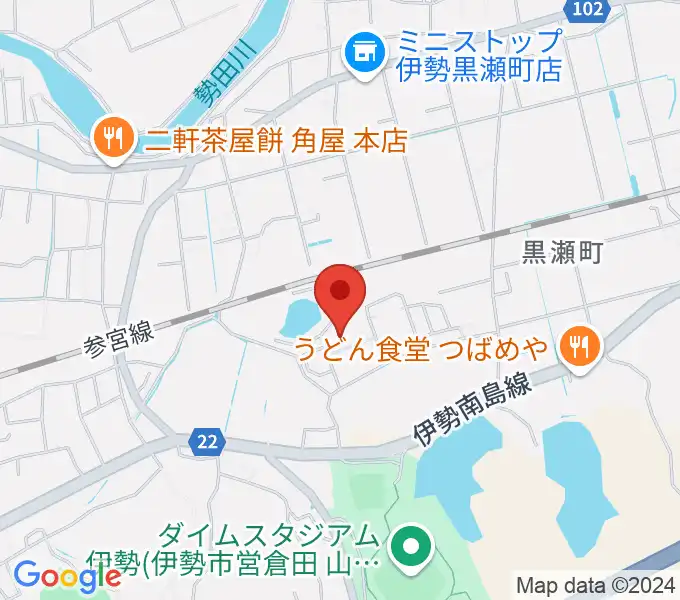 いせトピアの地図