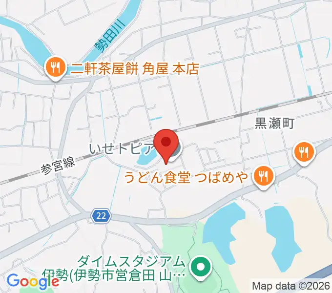 いせトピアの地図
