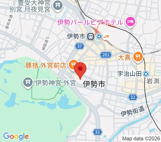 いせシティプラザの地図