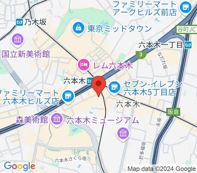 六本木ノチェーロの地図